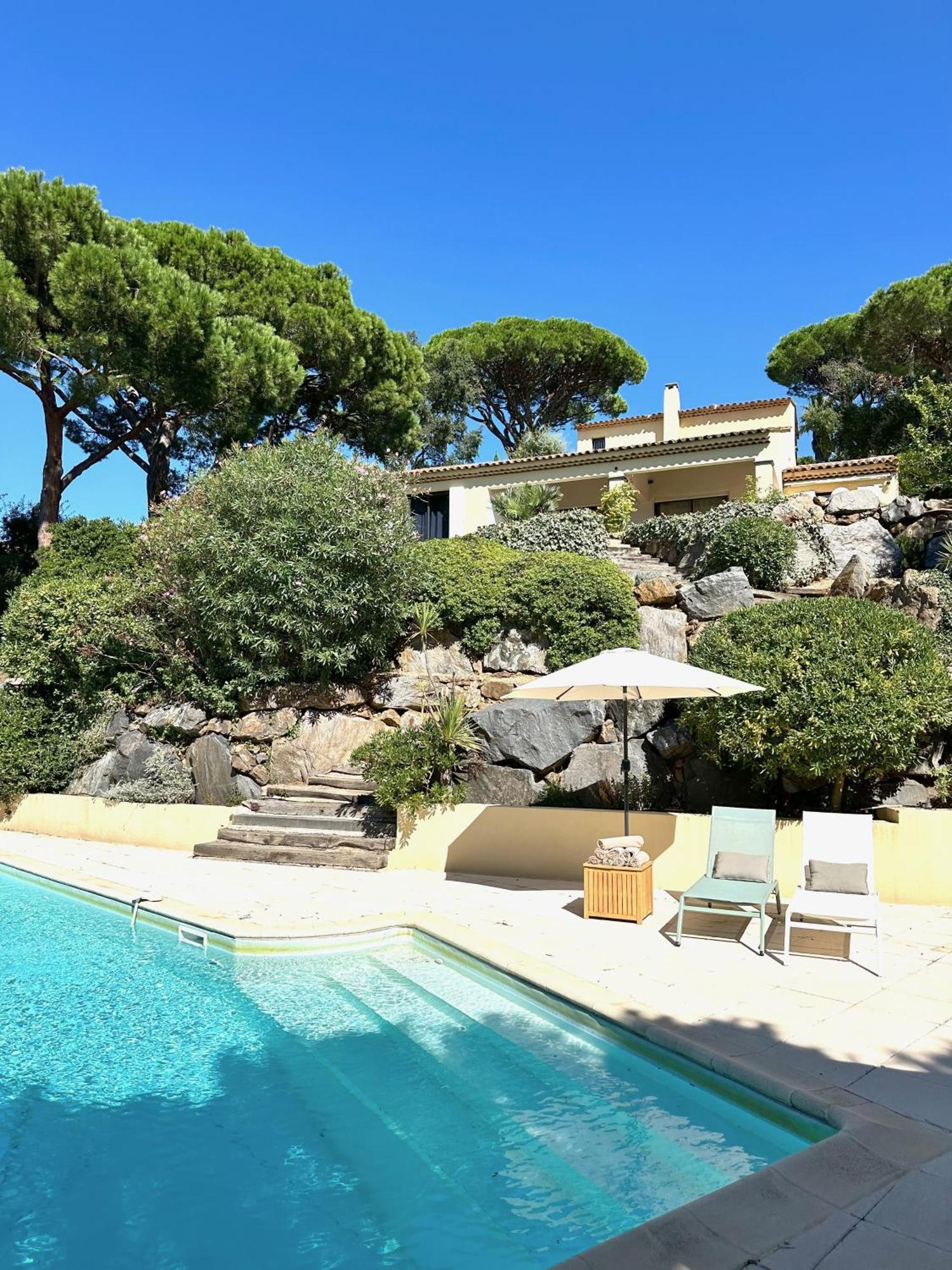 Villa Boca A Gigaro - Avec Vue Et Piscine Chauffee La Croix-Valmer Exterior foto